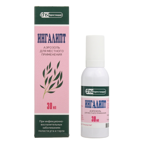 Ингалипт аэрозоль для местного применения x 30мл №1 фото в интернет-аптеке "Фармсервис"