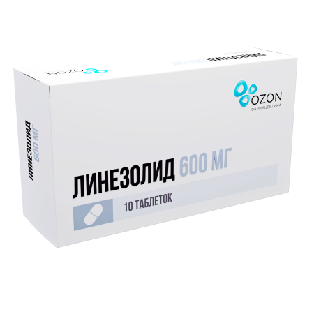 ЛИНЕЗОЛИД таблетки, покрытые плёночной оболочкой 600мг №10 детальное фото в интернет-аптеке "Фармсервис"