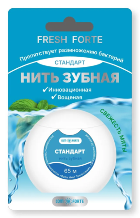 Зубная нить ComForte Стандарт 65м детальное фото в интернет-аптеке "Фармсервис"