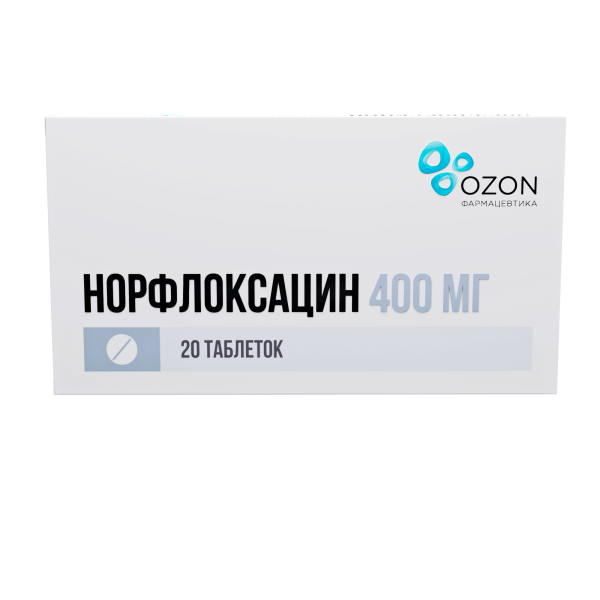 Норфлоксацин таблетки, покрытые плёночной оболочкой 400мг №20 фото в интернет-аптеке "Фармсервис"