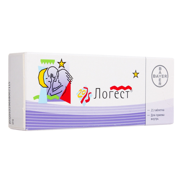 Логест таблетки, покрытые оболочкой 75мкг+20мкг №21 фото в интернет-аптеке "Фармсервис"