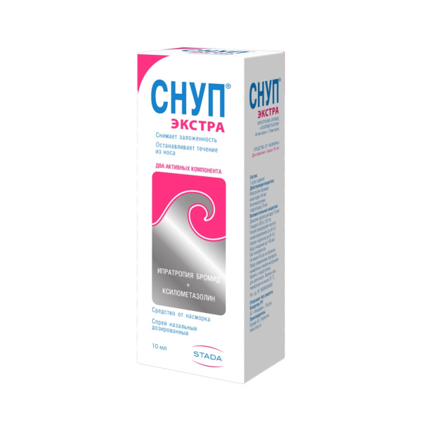 Снуп Экстра спрей назальный дозированный 84мкг/доза+70мкг/доза x 60доза №1 фото в интернет-аптеке "Фармсервис"