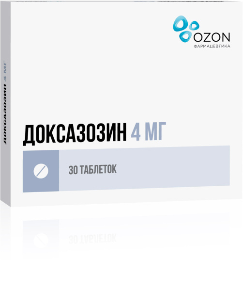 Доксазозин таблетки 4мг №30 фото в интернет-аптеке "Фармсервис"