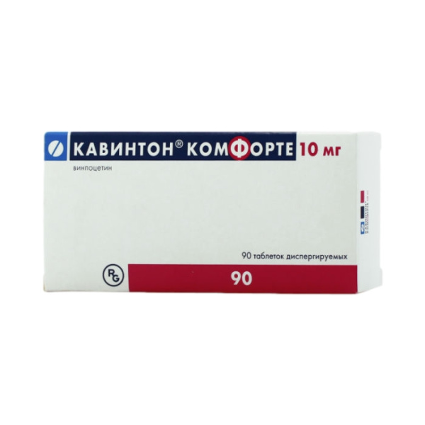 Кавинтон Комфорте таблетки, диспергируемые в полости рта 10мг №90 фото в интернет-аптеке "Фармсервис"