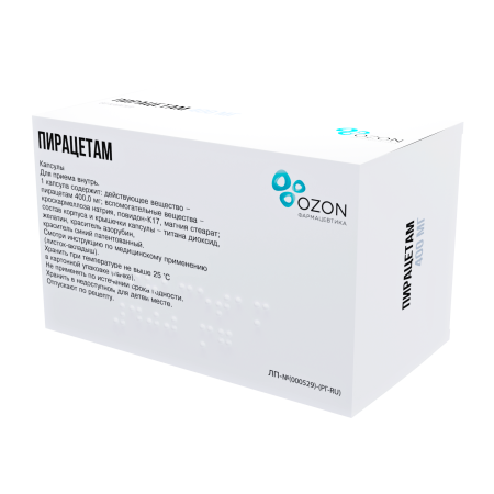 Пирацетам капсулы 400мг №60 детальное фото в интернет-аптеке "Фармсервис"