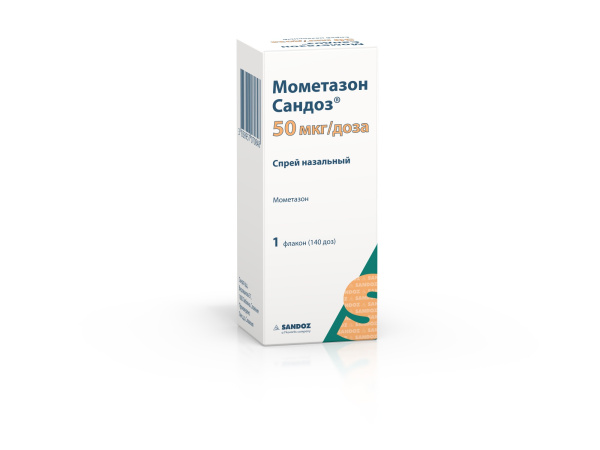 Мометазон Сандоз спрей назальный 50мкг/доза x 140доза №1 фото в интернет-аптеке "Фармсервис"
