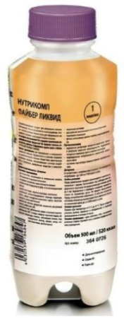 Нутрикомп Файбер ликвид смесь жидкая с нейтр. вкусом 500мл детальное фото в интернет-аптеке "Фармсервис"