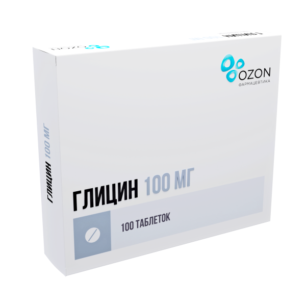 Глицин таблетки подъязычные 100мг №100 фото в интернет-аптеке "Фармсервис"