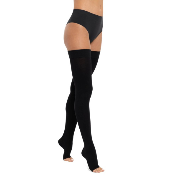 Чулки компрессионные до бедра (вид-2) 1-кл. кругловязанный без мыска фото в интернет-аптеке "Фармсервис"