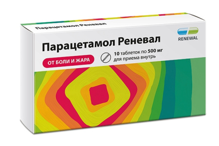 Парацетамол Реневал таблетки 500мг №10 детальное фото в интернет-аптеке "Фармсервис"