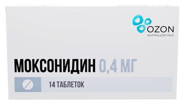 МОКСОНИДИН таблетки, покрытые плёночной оболочкой 400мкг №14 фото в интернет-аптеке "Фармсервис"