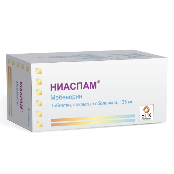 Ниаспам таблетки, покрытые оболочкой 135мг №50 фото в интернет-аптеке "Фармсервис"