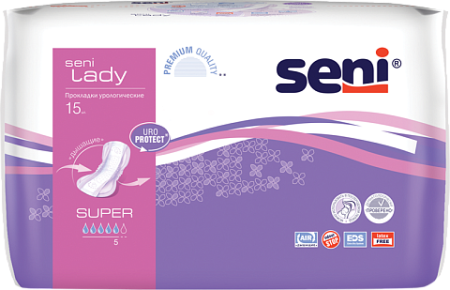 Прокладки урологические SENI LADY Super №15  детальное фото в интернет-аптеке "Фармсервис"
