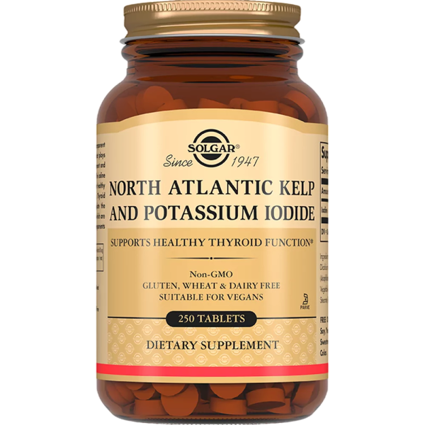 Солгар Йод из бурых водорослей и йодида калия таблетки №250 фото в интернет-аптеке "Фармсервис"