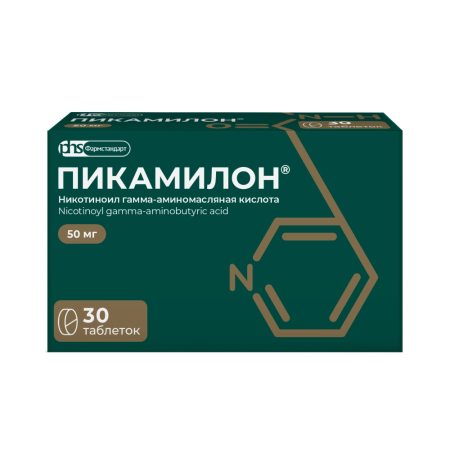 Пикамилон таблетки 50мг №30 детальное фото в интернет-аптеке "Фармсервис"