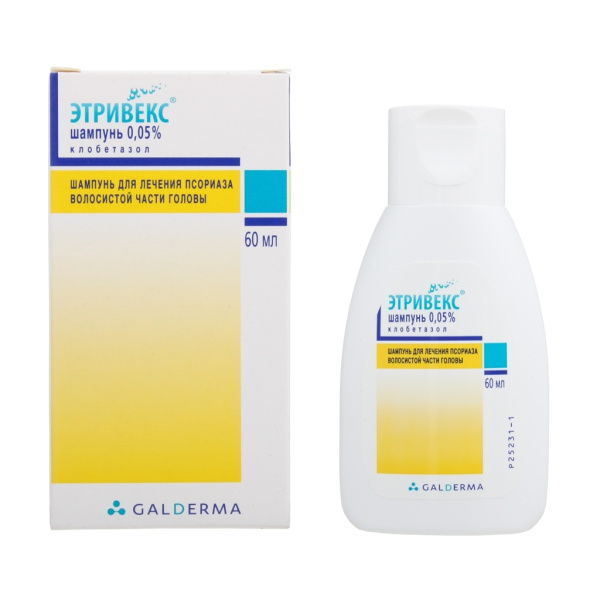 Этривекс шампунь лекарственный 0.05% x 60мл №1 фото в интернет-аптеке "Фармсервис" Этривекс шампунь лекарственный 0.05% x 60мл №1 фото в интернет-аптеке "Фармсервис"