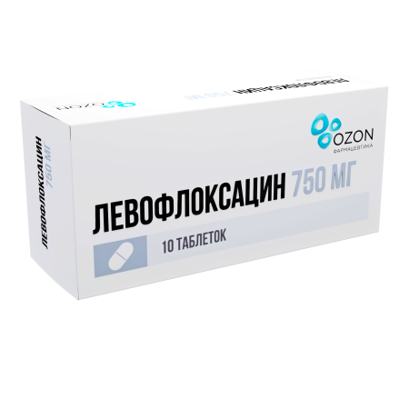 Левофлоксацин таблетки, покрытые плёночной оболочкой 750мг №10 детальное фото в интернет-аптеке "Фармсервис"