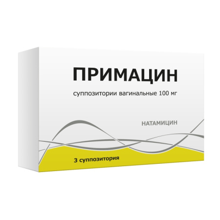 ПРИМАЦИН суппозитории вагинальные 100мг №3 детальное фото в интернет-аптеке "Фармсервис"