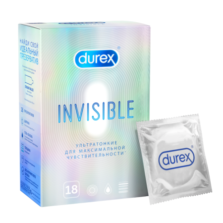 Презерватив DUREX Invisible №18 детальное фото в интернет-аптеке "Фармсервис"
