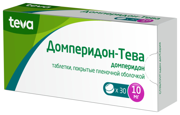 Домперидон-Тева таблетки, покрытые плёночной оболочкой 10мг №30 фото в интернет-аптеке "Фармсервис" Домперидон-Тева таблетки, покрытые плёночной оболочкой 10мг №30 фото в интернет-аптеке "Фармсервис"