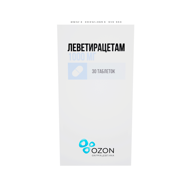 Леветирацетам таблетки, покрытые плёночной оболочкой 1г №30 фото в интернет-аптеке "Фармсервис"