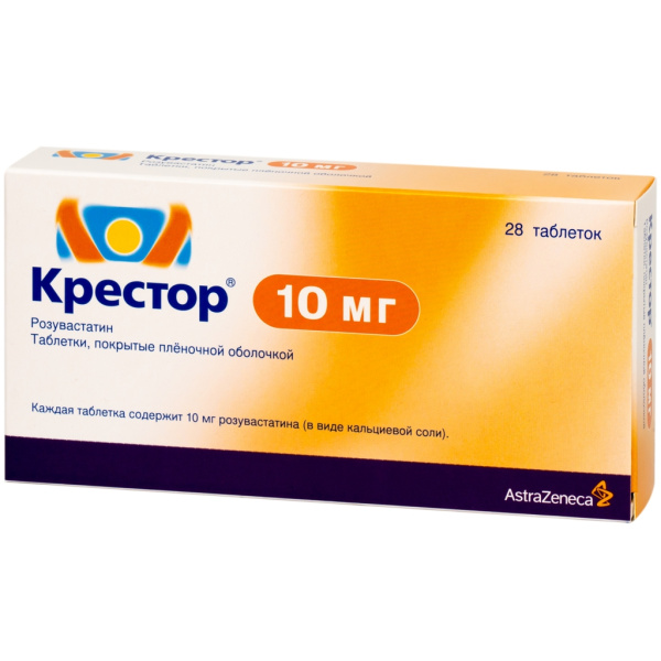 Крестор таблетки, покрытые плёночной оболочкой 10мг №28 фото в интернет-аптеке "Фармсервис" Крестор таблетки, покрытые плёночной оболочкой 10мг №28 фото в интернет-аптеке "Фармсервис"