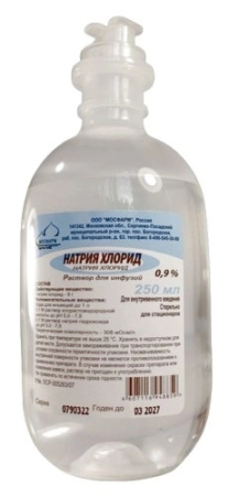 Натрия хлорид раствор для инфузий 0.9% x 250мл №1 детальное фото в интернет-аптеке "Фармсервис"