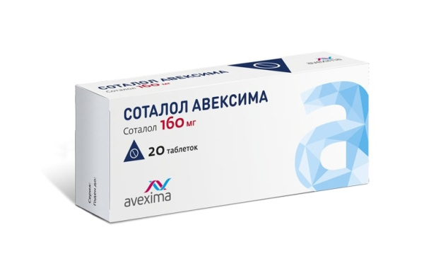 СОТАЛОЛ АВЕКСИМА таблетки 160мг №20 фото в интернет-аптеке "Фармсервис"