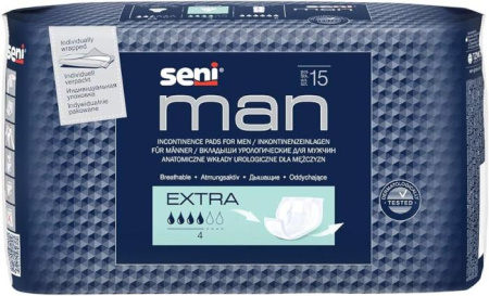 Прокладки урологические SENI MAN Extra №15 детальное фото в интернет-аптеке "Фармсервис"