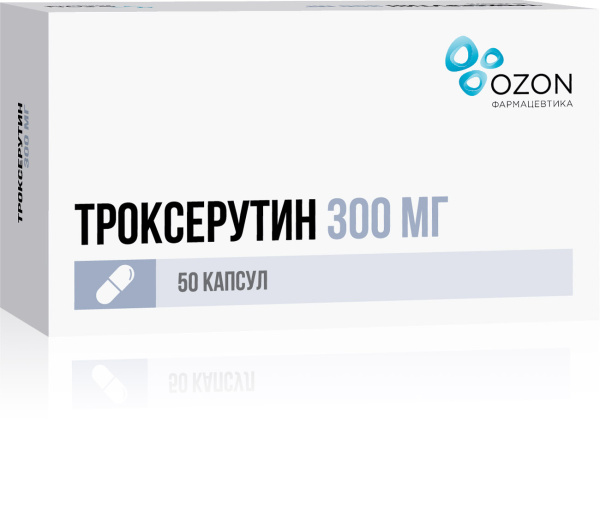 Троксерутин капсулы 300мг №50 фото в интернет-аптеке "Фармсервис" Троксерутин капсулы 300мг №50 фото в интернет-аптеке "Фармсервис"