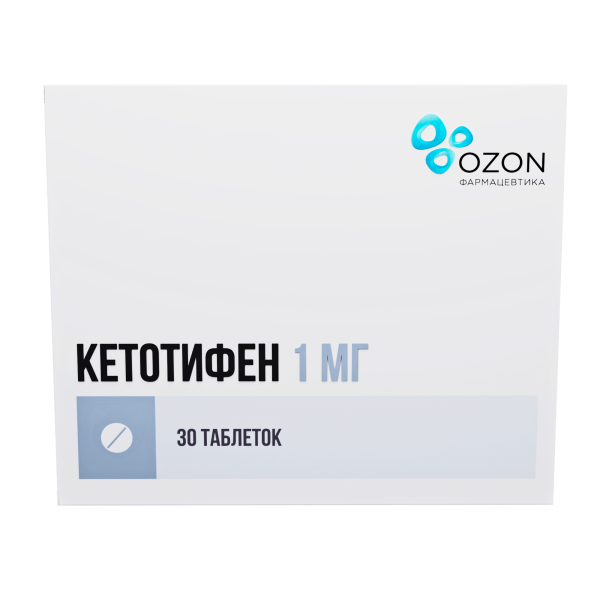 Кетотифен таблетки 1мг №30 фото в интернет-аптеке "Фармсервис" Кетотифен таблетки 1мг №30 фото в интернет-аптеке "Фармсервис"