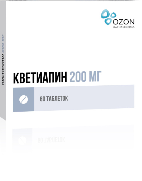 Кветиапин таблетки, покрытые плёночной оболочкой 200мг №60 фото в интернет-аптеке "Фармсервис" Кветиапин таблетки, покрытые плёночной оболочкой 200мг №60 фото в интернет-аптеке "Фармсервис"