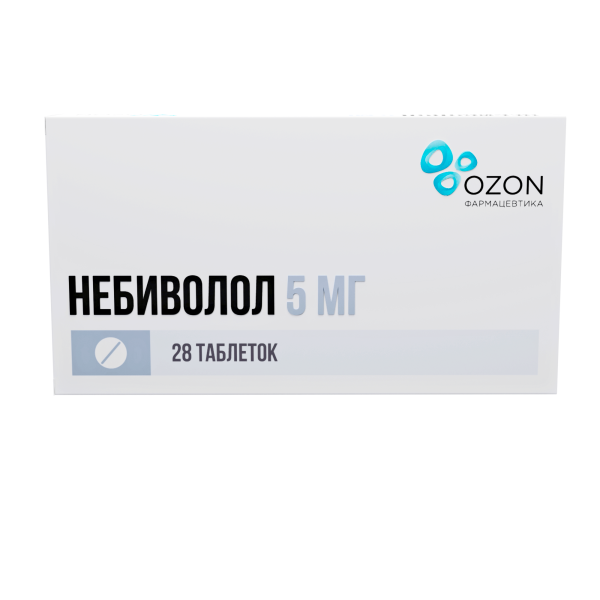 НЕБИВОЛОЛ таблетки 5мг №28 фото в интернет-аптеке "Фармсервис" НЕБИВОЛОЛ таблетки 5мг №28 фото в интернет-аптеке "Фармсервис"