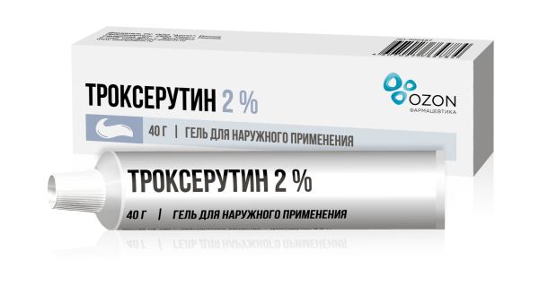 Троксерутин гель для наружного применения 2% x 40г №1 фото в интернет-аптеке "Фармсервис"