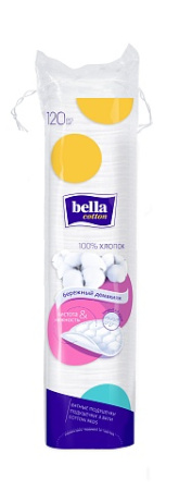 Ватные диски BELLA COTTON №120 (круглые) детальное фото в интернет-аптеке "Фармсервис"