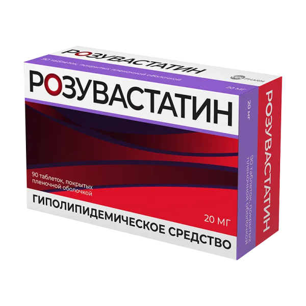 РОЗУВАСТАТИН таблетки, покрытые плёночной оболочкой 20мг №90 фото в интернет-аптеке "Фармсервис" РОЗУВАСТАТИН таблетки, покрытые плёночной оболочкой 20мг №90 фото в интернет-аптеке "Фармсервис"