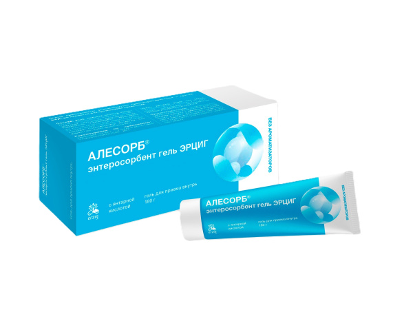Алесорб Энтеросорбент гель ЭРЦИГ туба (гель д/приема внутрь) 180г без аромата фото в интернет-аптеке "Фармсервис"