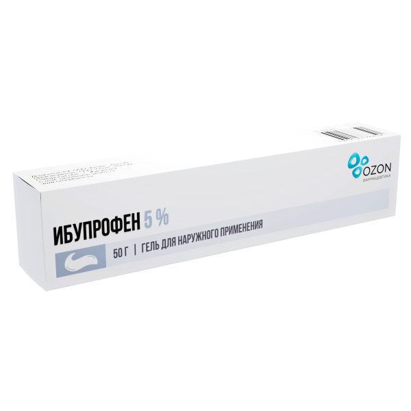 Ибупрофен гель для наружного применения 5% x 50г №1 фото в интернет-аптеке "Фармсервис"