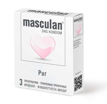 Презерватив MASCULAN Pur №3 детальное фото в интернет-аптеке "Фармсервис"