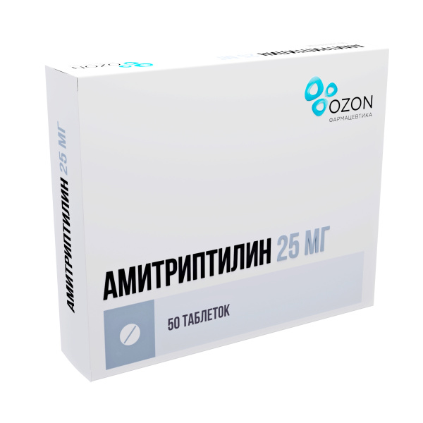 Амитриптилин таблетки 25мг №50 фото в интернет-аптеке "Фармсервис"