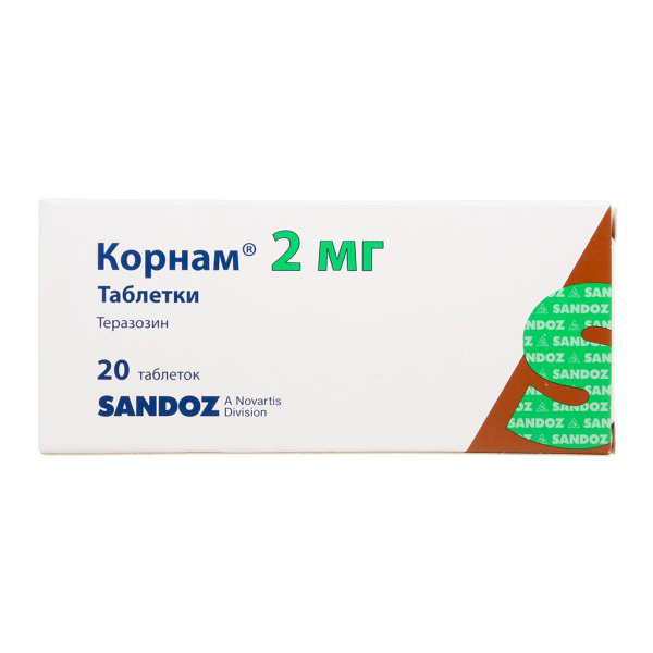 Корнам таблетки 2мг №20 фото в интернет-аптеке "Фармсервис"