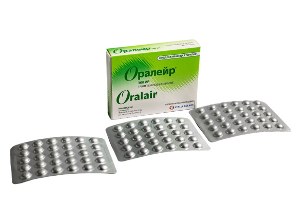Оралейр таблетки подъязычные 300ИР №90 фото в интернет-аптеке "Фармсервис"