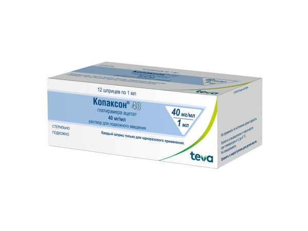 Копаксон 40 раствор для подкожного введения 40мг/мл x 1мл №12 фото в интернет-аптеке "Фармсервис"
