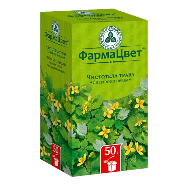 Чистотела трава трава измельченная 50г №1 фото в интернет-аптеке "Фармсервис"