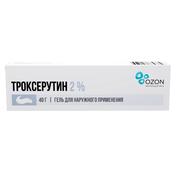 Троксерутин гель для наружного применения 2% x 40г №1 фото в интернет-аптеке "Фармсервис" Троксерутин гель для наружного применения 2% x 40г №1 фото в интернет-аптеке "Фармсервис"