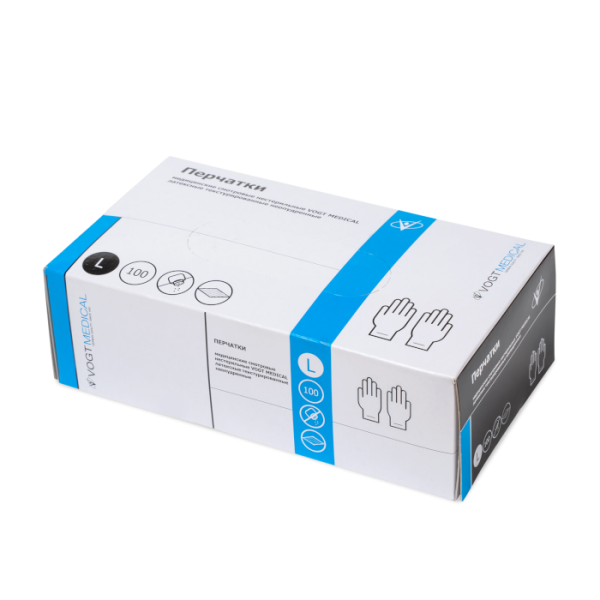 Перчатки медицинские смотровые нестерильные VOGT MEDICAL латексные текстурированные неопудренные №1, размер S фото в интернет-аптеке "Фармсервис"