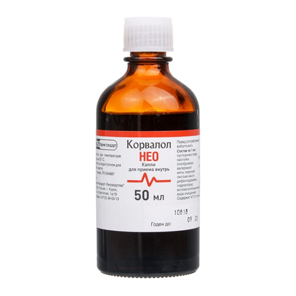 Корвалол Нео капли для приёма внутрь x 50мл №1 фото в интернет-аптеке "Фармсервис" Корвалол Нео капли для приёма внутрь x 50мл №1 фото в интернет-аптеке "Фармсервис"