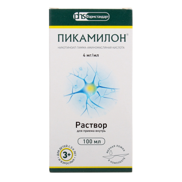 ПИКАМИЛОН раствор для приёма внутрь 4мг/мл x 100мл №1 фото в интернет-аптеке "Фармсервис"