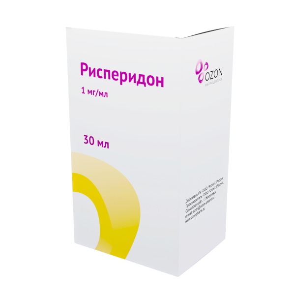 Рисперидон раствор для приёма внутрь 1мг/мл x 30мл №1 фото в интернет-аптеке "Фармсервис"