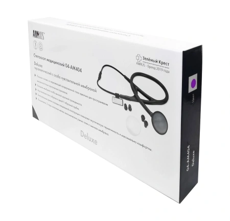 Стетоскоп AMRUS 04-АМ404 DELUX фиолетовый детальное фото в интернет-аптеке "Фармсервис"